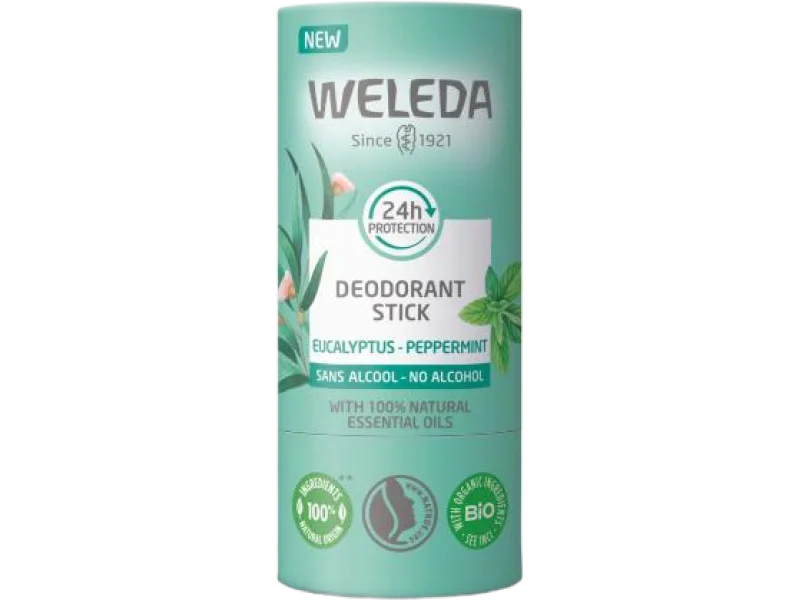 WELEDA Dezodorant eukaliptus-mięta pieprzowa, sztyft na skórę