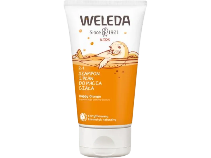 WELEDA Kids Szampon i płyn do mycia ciała 2w1 Happy Orange
