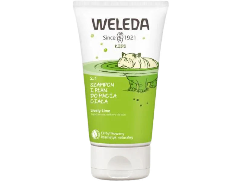 WELEDA Kids Szampon i płyn do mycia ciała 2w1 Lively Lime