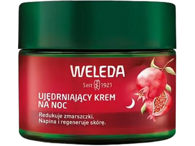 WELEDA Ujędrniający krem na noc z granatem i peptydami maca
