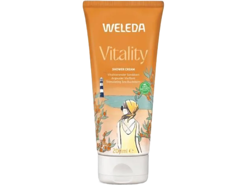Weleda Vitality Kremowy płyn pod prysznic z rokitnikiem