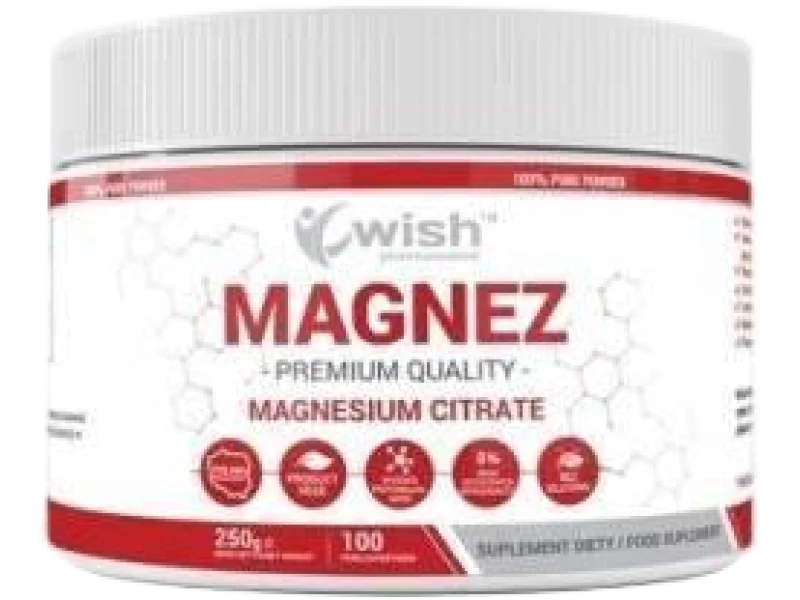 Wish Pharmaceutical Cytrynian Magnezu, proszek, 375 mg