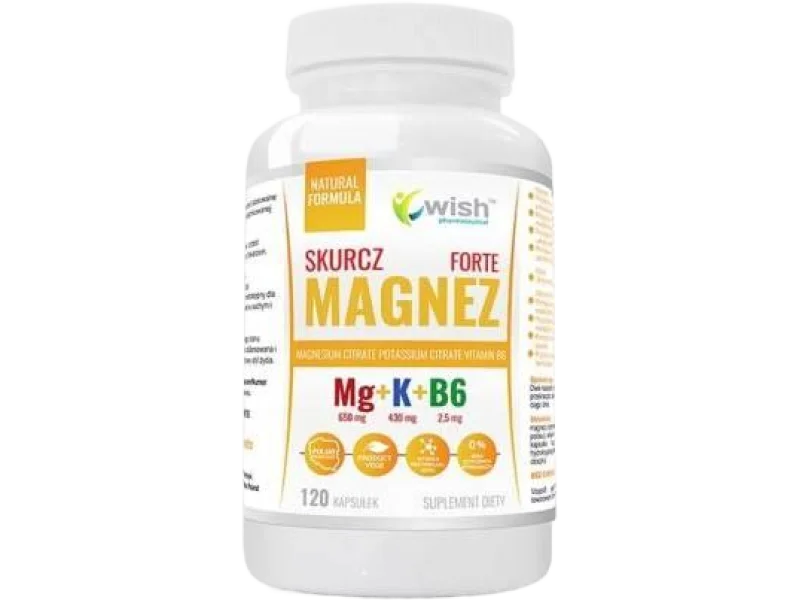 Wish Pharmaceutical Magnez Skurcz Forte + Potas + Witamina B6, kapsułki