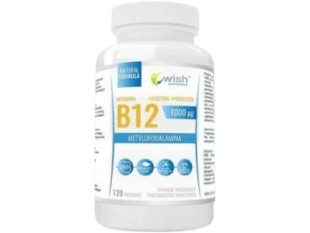 Zdjęcie produktu Wish Pharmaceutical Witamina B12 + L-leucytyna + Prebiotyk, kapsułki, 1000 µg