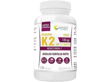 Zdjęcie produktu Wish Pharmaceutical Witamina K2 MK-7 z natto 100 mcg, tabletki, 100 mcg