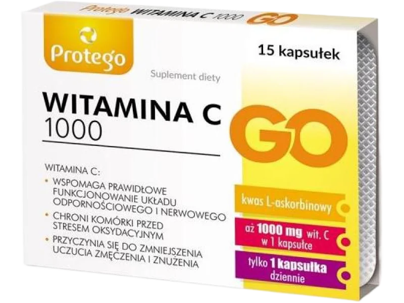 WITAMINA C 1000 GO Protego, kapsułki, 1000 mg