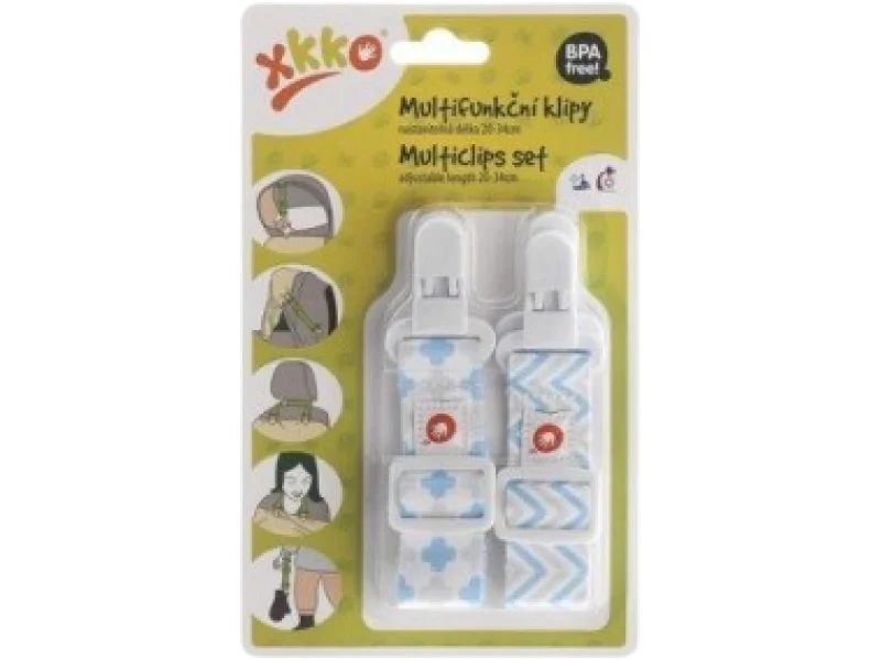 XKKO Klipsy multifunkcyjne Scandinavian baby blue