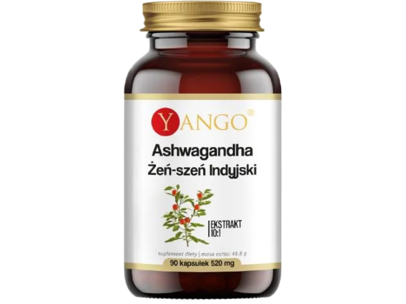 Yango Ashwagandha Żeń-szeń Indyjski, kapsułki