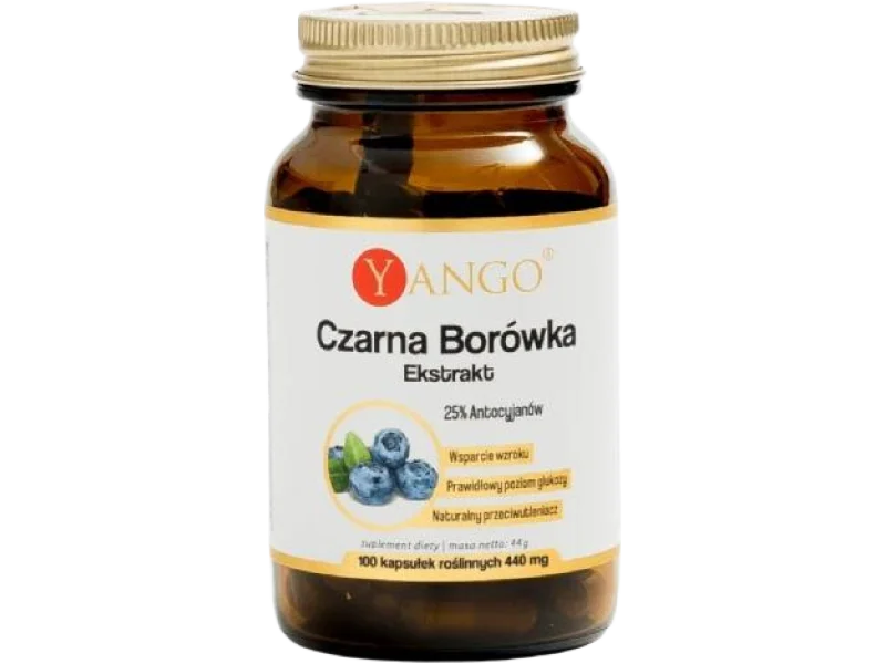 YANGO Czarna Borówka, kapsułki