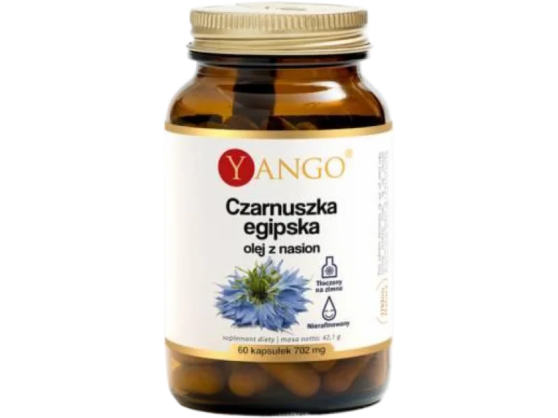 YANGO Czarnuszka Egipska Olej z Nasion, kapsułki, 500 mg