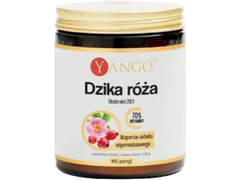 YANGO Dzika róża ekstrakt, proszek, 700 mg
