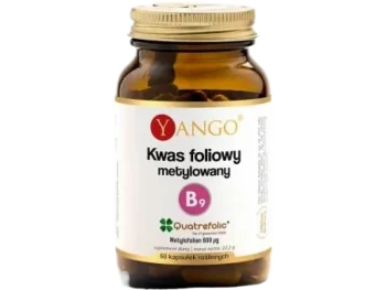 Zdjęcie produktu YANGO Kwas foliowy metylowany, kapsułki, 600 µg