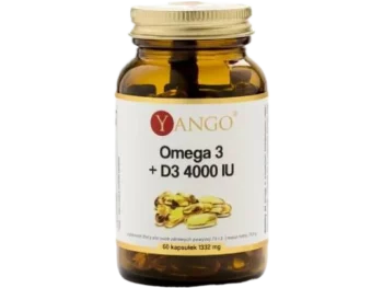 Zdjęcie produktu YANGO Omega 3 + Witamina D3 4000 IU, kapsułki