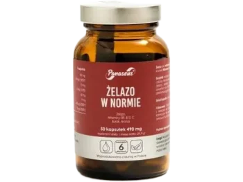 Zdjęcie produktu YANGO Panaseus Żelazo w normie, kapsułki, 14 mg
