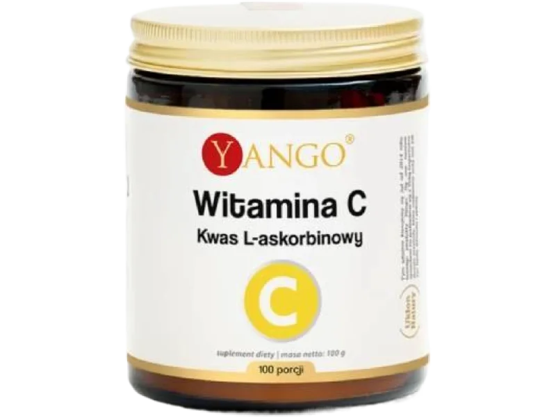 YANGO Witamina C Kwas L-askorbinowy, proszek, 1000 mg