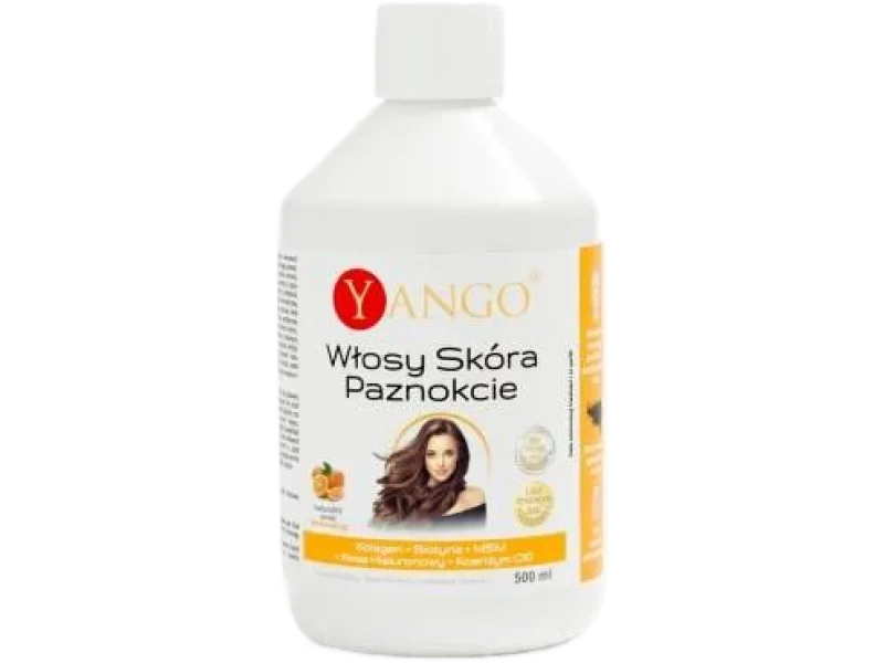 Yango Włosy, Skóra, Paznokcie o smaku pomarańczy, płyn