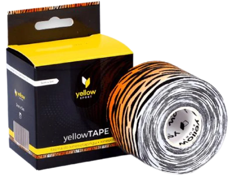 YellowTAPE Taśma do kinesiotapingu wzór tygrysi, taśma kinezjologiczna