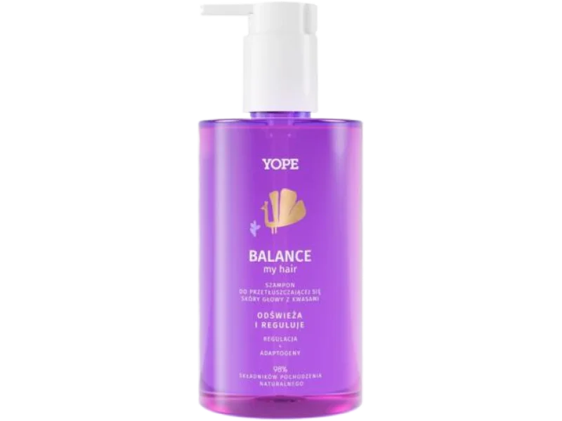 YOPE Balance My Hair Szampon do przetłuszczającej się skóry głowy z kwasami