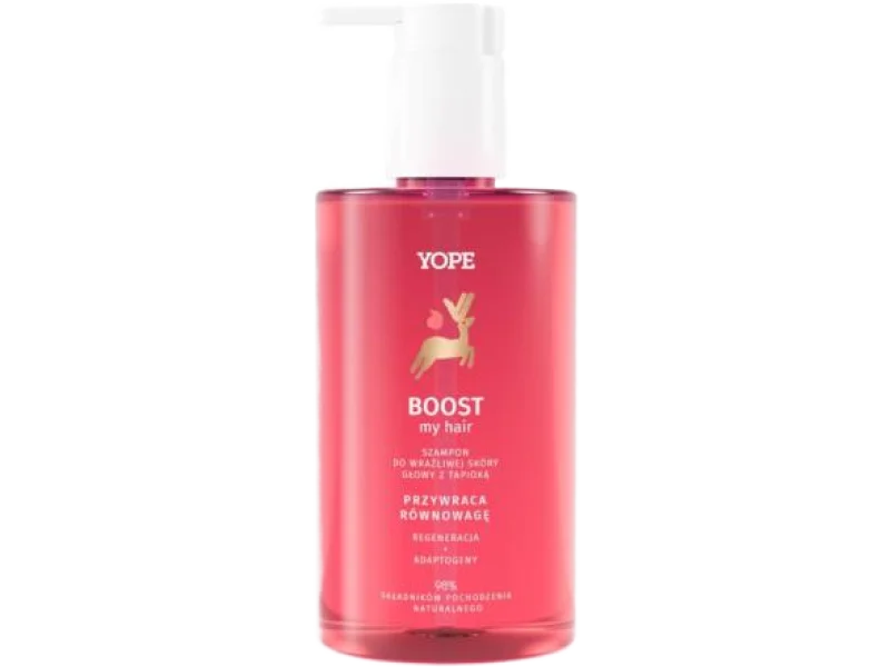 YOPE Boost Szampon do wrażliwej skóry głowy z tapioką