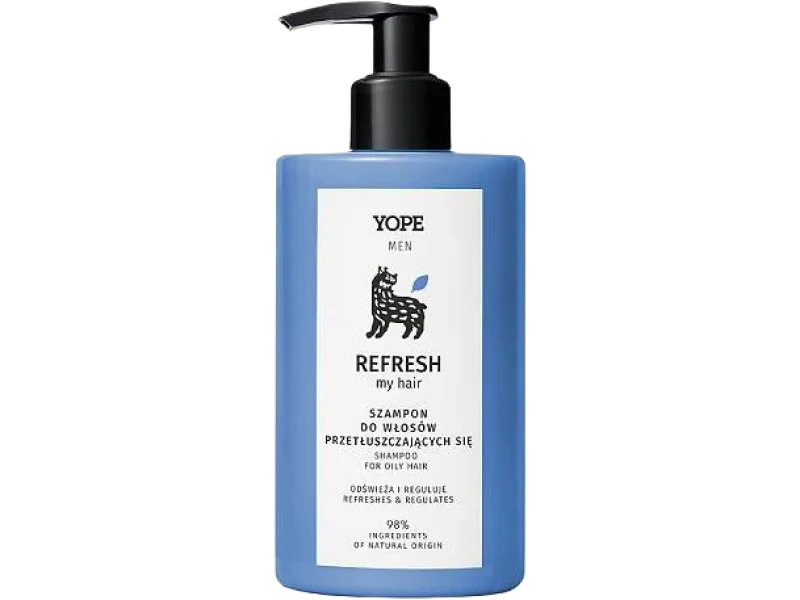 YOPE Men Refresh My Hair Szampon dla mężczyzn do przetłuszczających się włosów