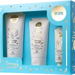 YOPE Zimowy poranek Zestaw Naturalny żel pod prysznic + Odżywczy balsam do ciała + Ochronny krem do rąk