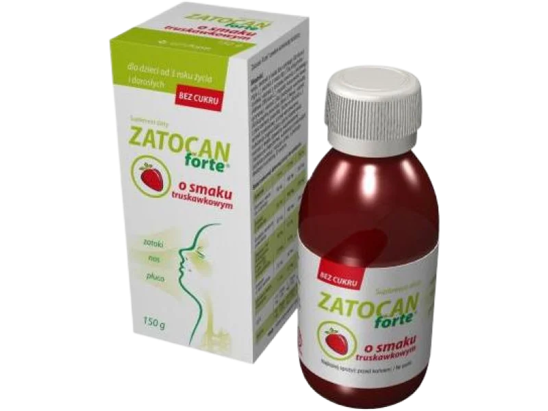 Zatocan Forte o smaku truskawkowym, syrop