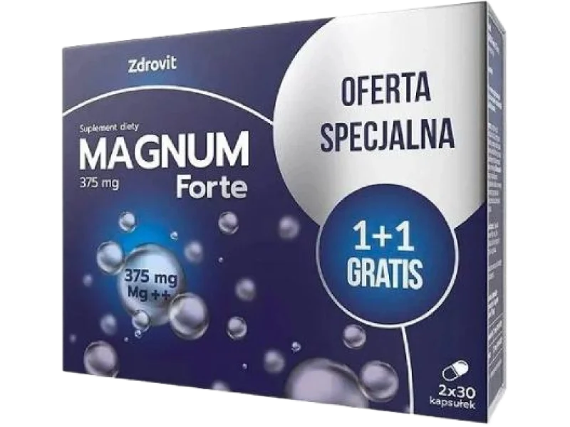 Zdrovit Magnum Forte, kapsułki, 375 mg