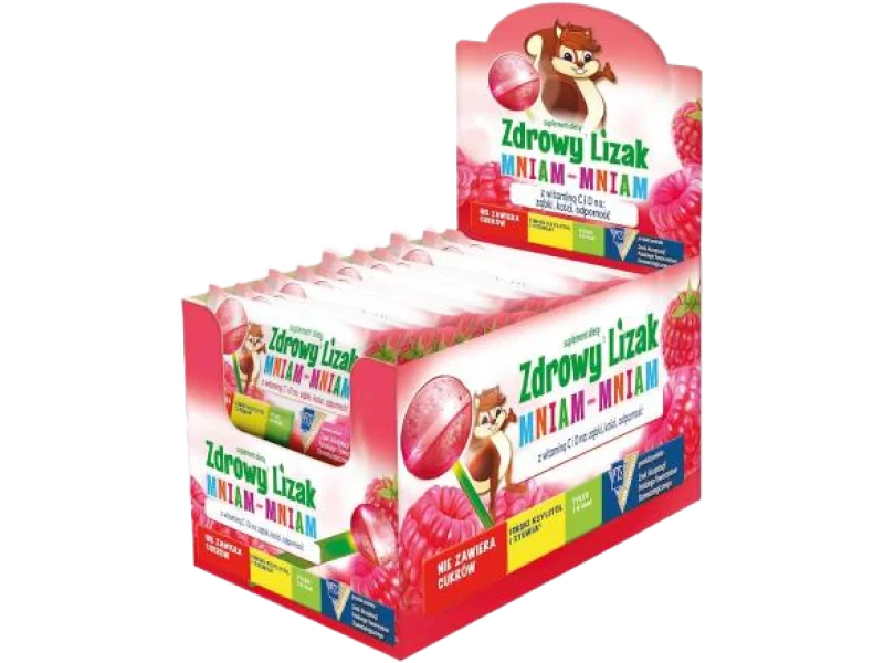 Zdrowy Lizak Mniam-Mniam malina
