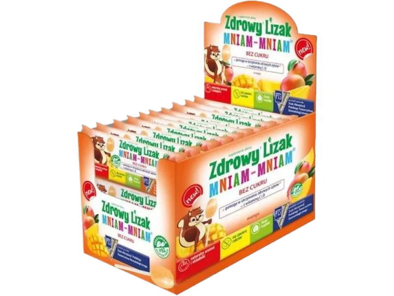 Zdrowy Lizak MNIAM-MNIAM mango kształt łezki