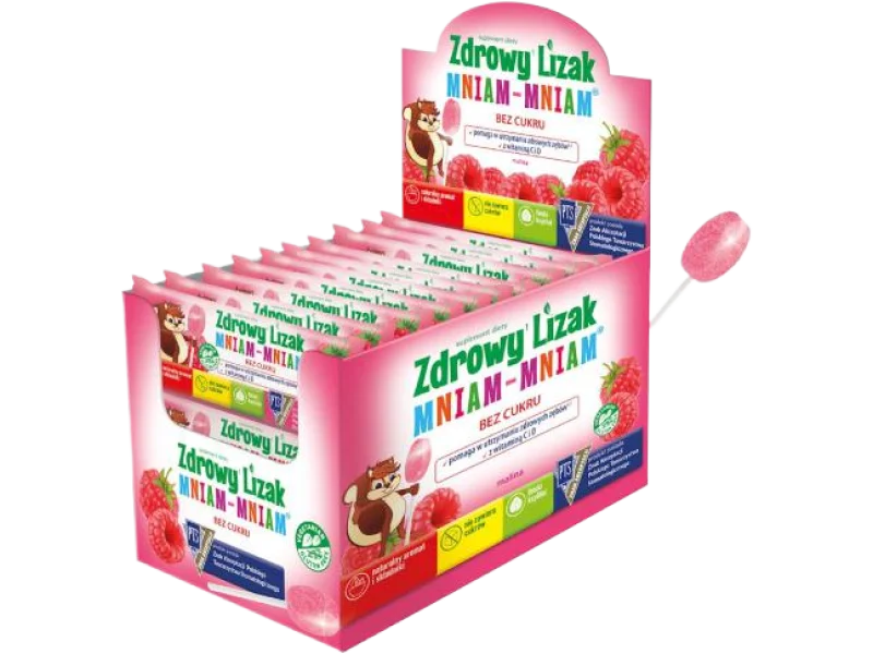 Zdrowy Lizak Mniam-Mniam na odporność malina