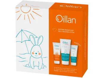 Zdjęcie produktu Zestaw OILLAN emulsja z filtrem SPF50 + żel 3w1 do mycia + krem, emulsja + żel + krem