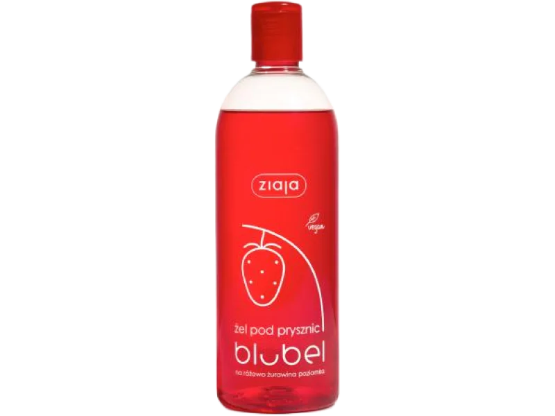 ZIAJA BLUBEL Żel pod prysznic żurawina i poziomka, żel