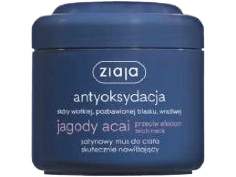 ZIAJA JAGODY ACAI Satynowy Mus do ciała skutecznie nawilżający