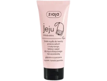 Zdjęcie produktu ZIAJA JEJU Białe mydło do twarzy przeciw sebum