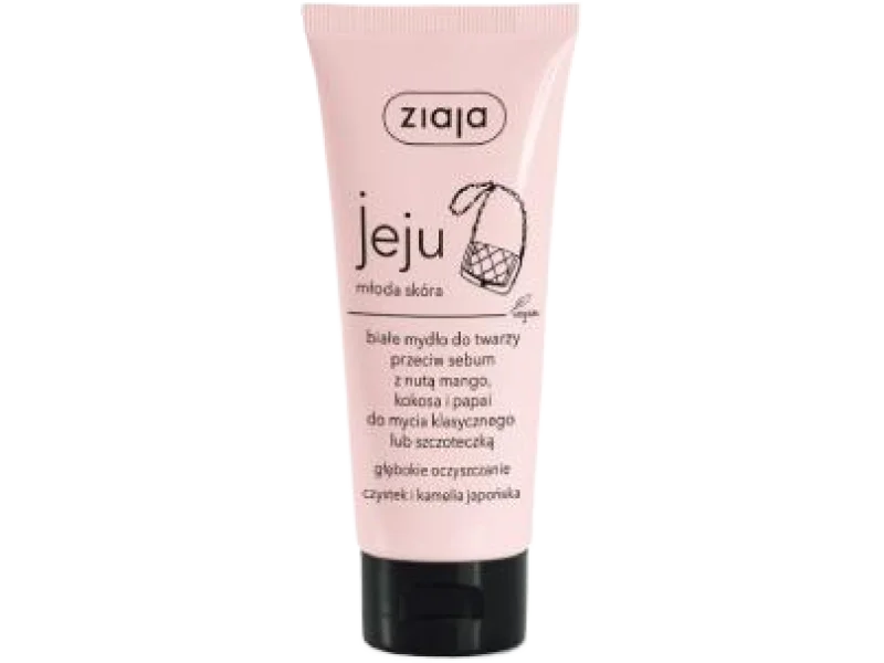 ZIAJA JEJU Białe mydło do twarzy przeciw sebum