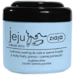 ZIAJA JEJU MŁODA SKÓRA Cukrowy Peeling do ciała w czarne kropki