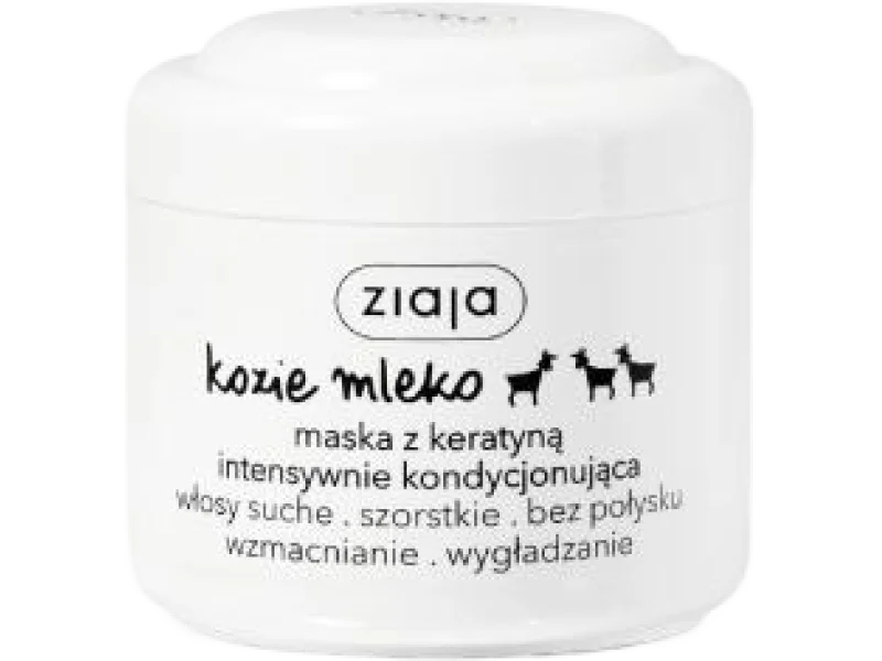 ZIAJA Kozie Mleko Maska do włosów z keratyną