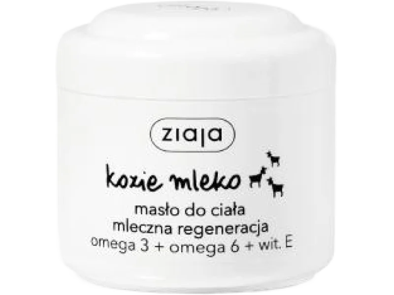ZIAJA KOZIE MLEKO Masło do ciała regeneracja Omega 3 + Omega 6 + Witamina E