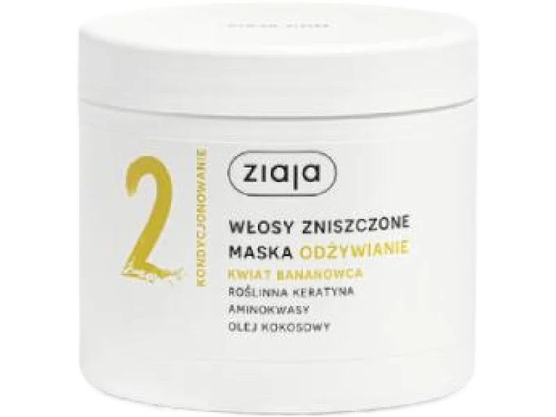 ZIAJA KWIAT BANANOWCA Maska do włosów Odżywianie włosy zniszczone
