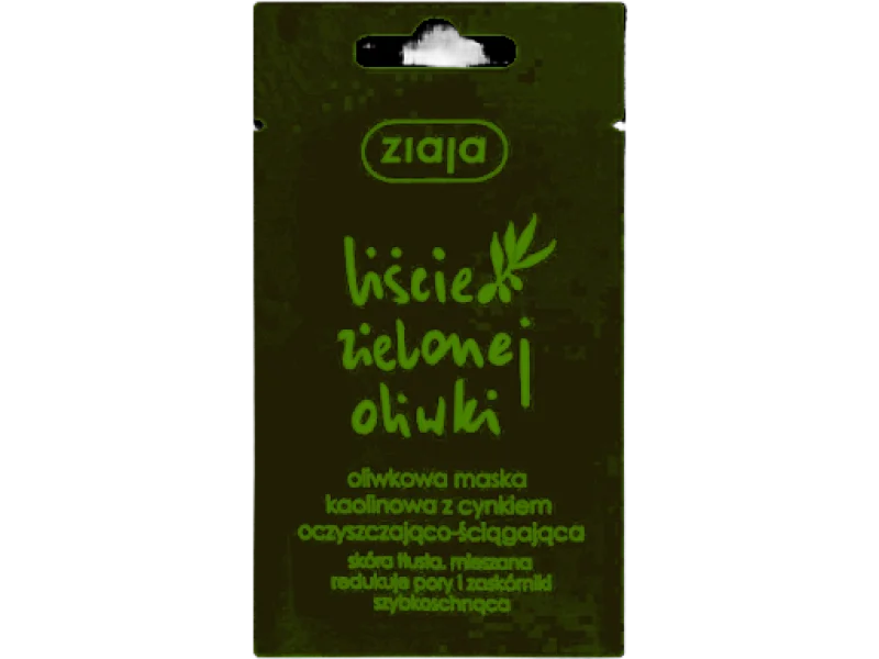 ZIAJA LIŚCIE ZIELONEJ OLIWKI oczyszczająco-ściągająca oliwkowa maska kaolinowa z cynkiem