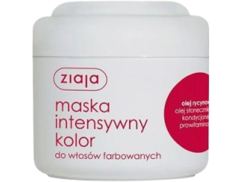 ZIAJA Maska do włosów Intensywny kolor Olej rycynowy