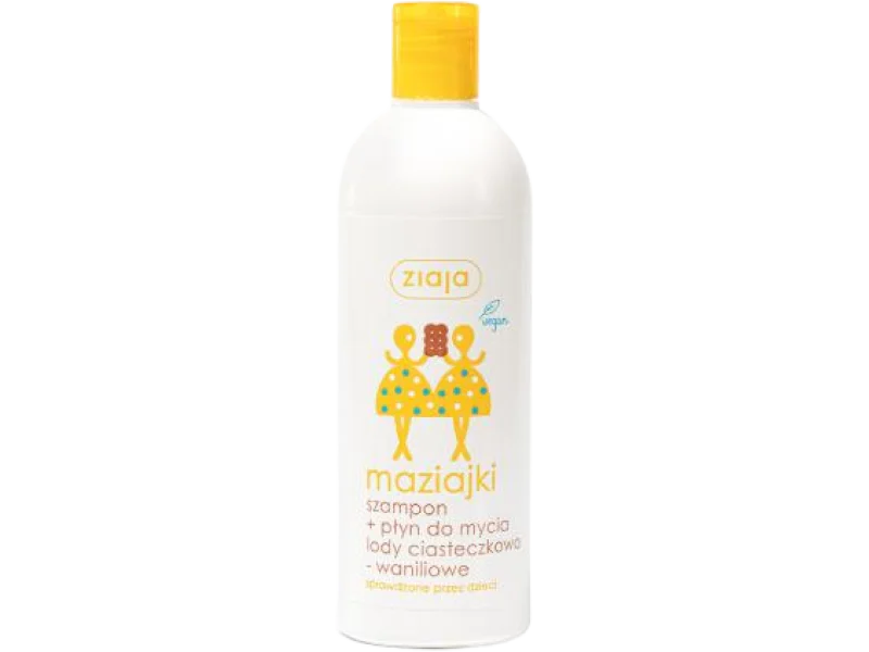 ZIAJA MAZIAJKI Szampon + Płyn do mycia Lody ciasteczkowo-waniliowe