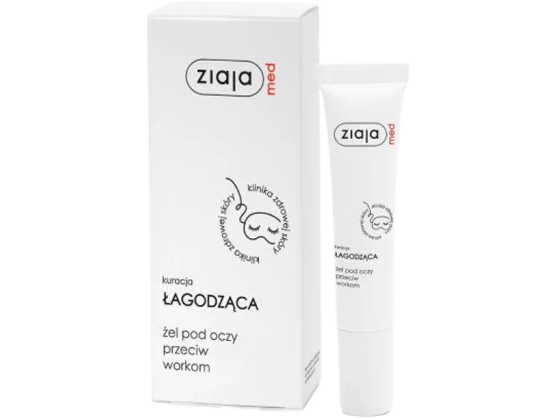ZIAJA MED ŁAGODZĄCA Żel pod oczy przeciw workom, żel