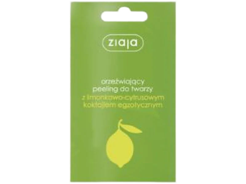 ZIAJA Peeling do twarzy z limonkowo – cytrusowym koktajlem egzotycznym