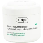 ZIAJA PRO Oczyszczająca maska z glinką zieloną + mikrodermabrazja