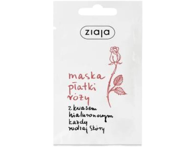 ZIAJA RÓŻANA Maseczka młodości z kwasem hialuronowym, maska