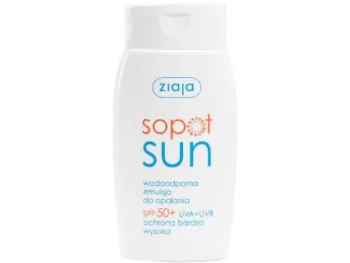 ZIAJA SOPOT SUN Emulsja do opalania wodoodporna SPF50+, emulsja na skórę