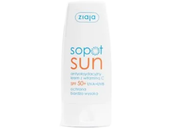 Zdjęcie produktu ZIAJA SOPOT SUN Krem antyoksydacyjny z witaminą C SPF50+ UVA + UVB