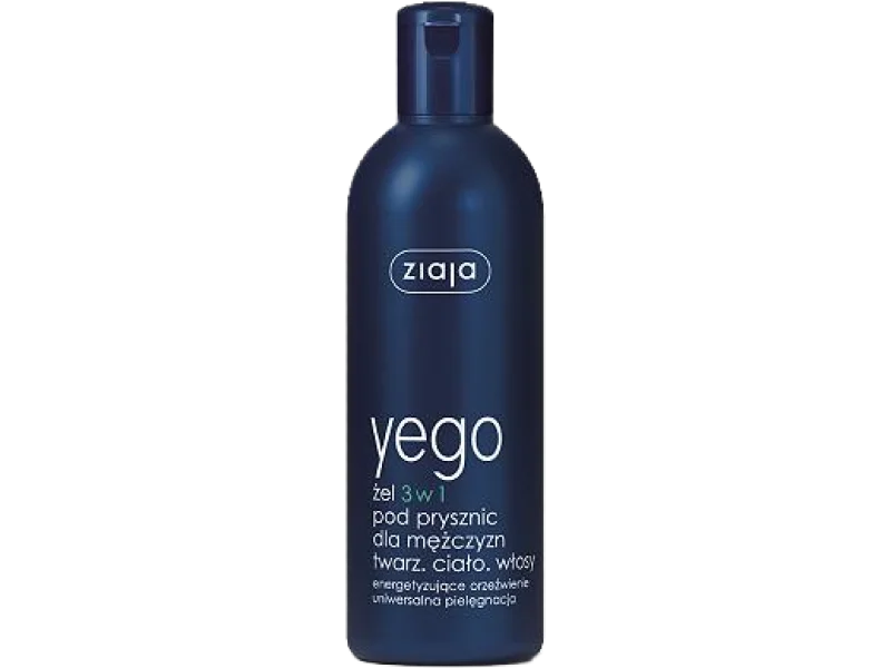 ZIAJA YEGO Żel 3 w 1 pod prysznic dla mężczyzn, żel