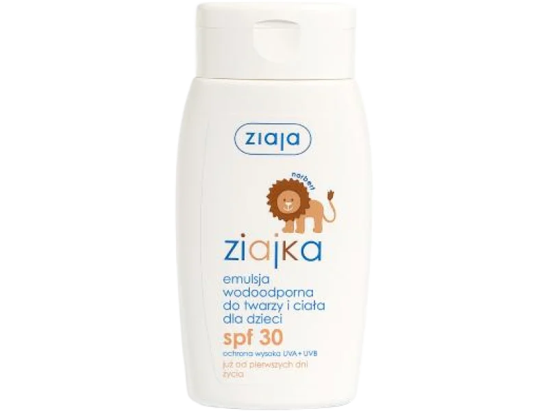 ZIAJA ZIAJKA Emulsja wodoodporna dla dzieci SPF30, emulsja na skórę